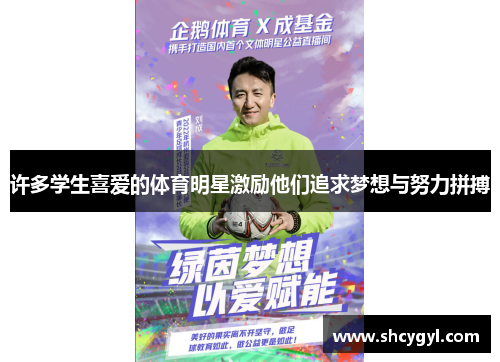许多学生喜爱的体育明星激励他们追求梦想与努力拼搏